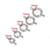 4 stuks RVS Ronde Veersluitingen DIY Sleutelbeen Ketting Haken Sieraden Maken 8 Connectoren Onderdelen Armband Benodigdheden