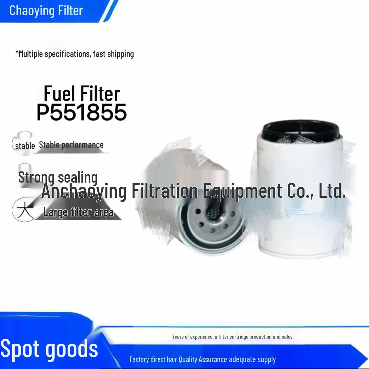 

Chao Ying P551855 Fuel and Oil Filter Separator for Construction Machinery