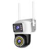 Dual Lens 2.4G WiFi Mobile Phone Remote HD Night Vision Outdoor 360° Monitoring Camera