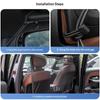 Car Pet Barrier Net Dog Safety Isolation Net For Vehicles Universal Fit Breathable Mesh Pet Travel Barrier For Back Seat