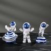 3 pcs Astronaut Figure Statue Figurine Spaceman Sculpture Educational Toy Desktop Home Decoration Astronaut Model For Kids Gift