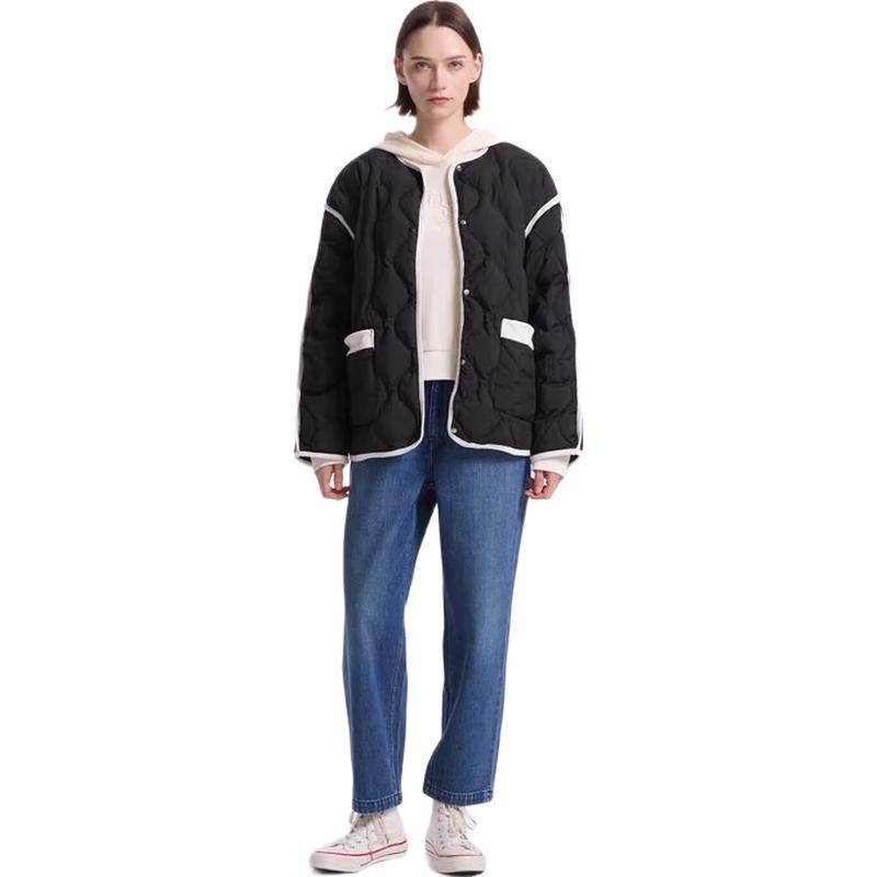 

Gap Women s Color-Block Quilted Down Jacket L (170/88A) Asian Size