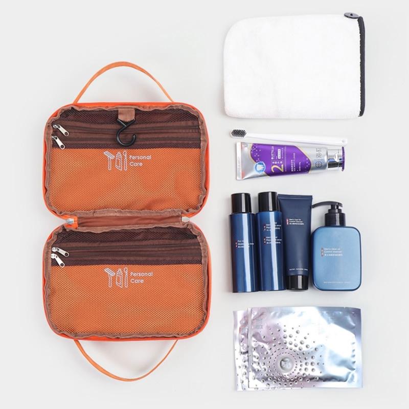 Large Capacity Toiletry Bag Convenient Cosmetic Storage Organizer Easy To Clean Makeup Tool Holder Bathroom Supplies