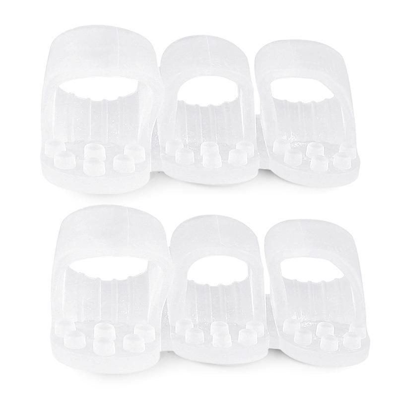 Three-Hole Toe Separator & Bunion Corrector: Soft, Cuttable Hammer Toe Straightener & Protector