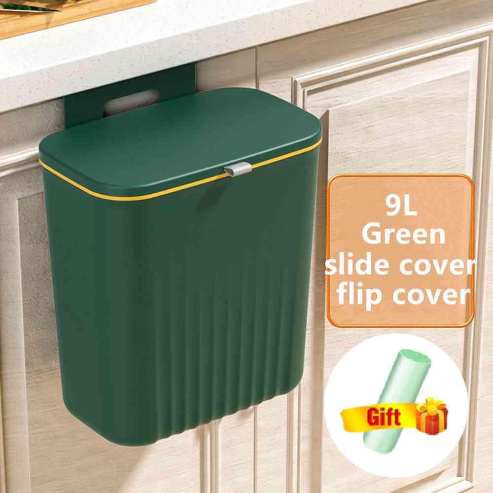 

9/7л настенное мусорное ведро для кухни мусорное ведро для унитаза мусорное ведро для кухонного шкафа подвесное мусорное ведро с крышкой 7L