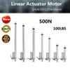 12V IP54 500N 50-400mm Lineárny aktuátor Motor Elektrický Priemyselný Zdvíhacie Dvere Otvárač Zdvíhací Nástroj Menovitá rýchlosť Nádherná Biela