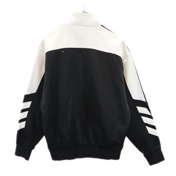 Adidas 80s Vintage Descente Track Jacket L White X Black Jersey Men's Used