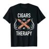 T-shirt à manches courtes 100% coton pur motif imprimé amusant pour fumeur de cigares Hommes Hip-hop Top
