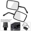 2Pcs Motorcycle Street Bike Modified Square Rearview Mirror Rear View Side Mirrors