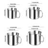 Stainless Steel Water Cup Portable Water Cup Accessories Gifts Drinking Cup