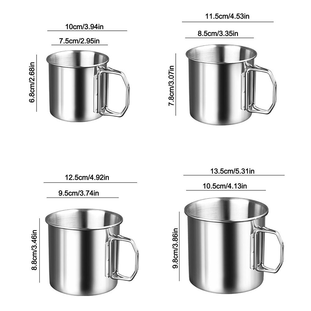 Stainless Steel Water Cup Portable Water Cup Accessories Gifts Drinking Cup