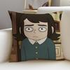 Spooky HHaunted HotelS Cushion Cover Breathable and Skinfriendly Linen Pillowcase Square Removable and Washable Cushion