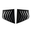 For Kia Stinger 2018- Car Rear Louver Window Side Shutter Cover Trim Sticker Vent Scoop ABS Carbon Fiber Black Accessories