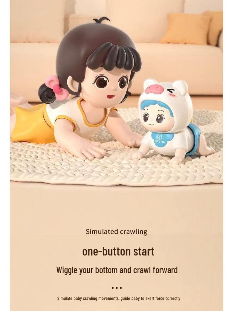 Infant Learning Toy for 0-1 Year Olds: Puzzle, Head-Up Training, Crawling Aid for 6-Month-Olds