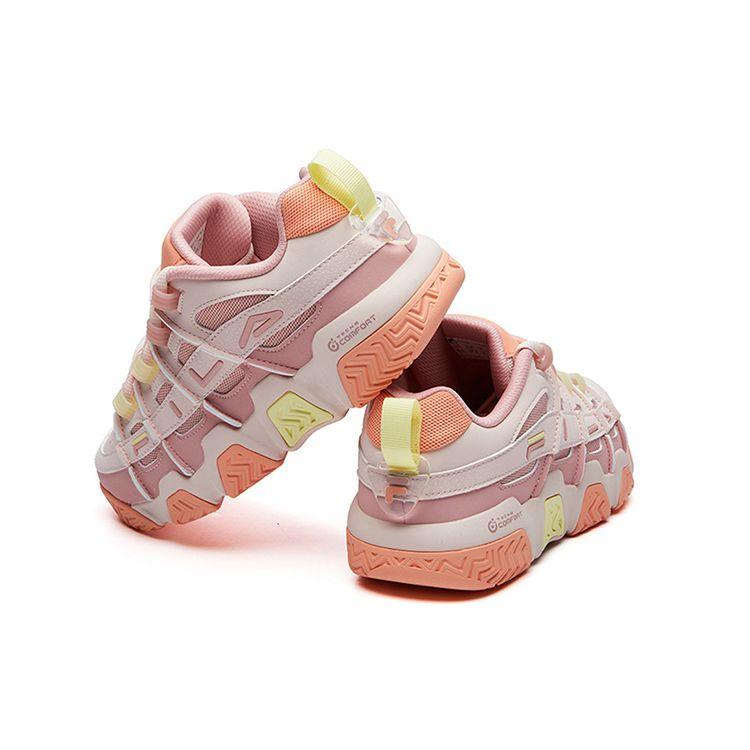 FILA Panini Fashionable Personality Versatile Low-Top Retro Basketball Shoes Women sneaker Smoky-Pink F12W111208FMA