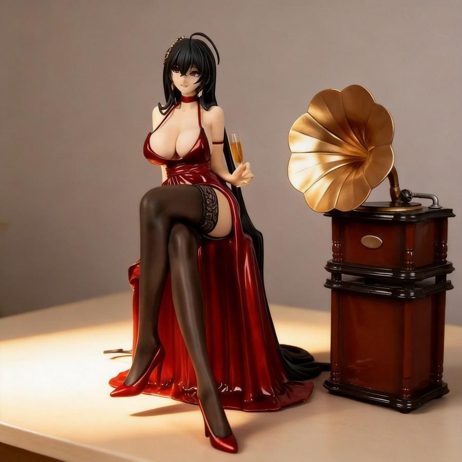 

Azur Lane Taihou Formal Red Dress Version 22cm PVC Beautiful Anime Figure PC Case Decoration Gift