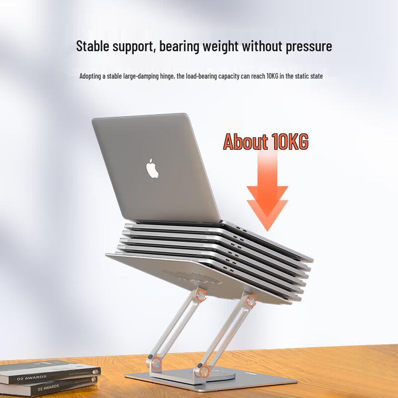 ECOLA Foldable 360° Rotating Dual-Arm Laptop Stand