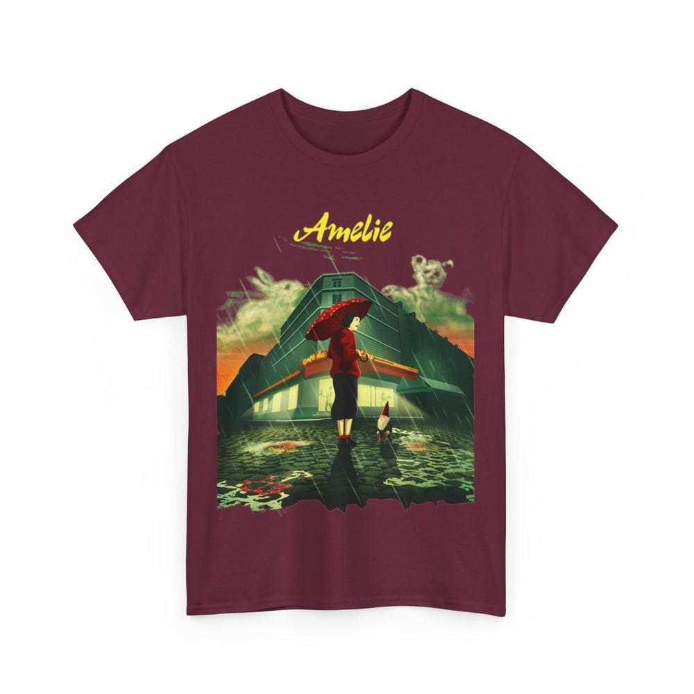 Amélie Movie T Shirt Jean-Pierre Jeunet Audrey Tautou Unisex Heavy Cotton Tee Unisex T-Shirt M