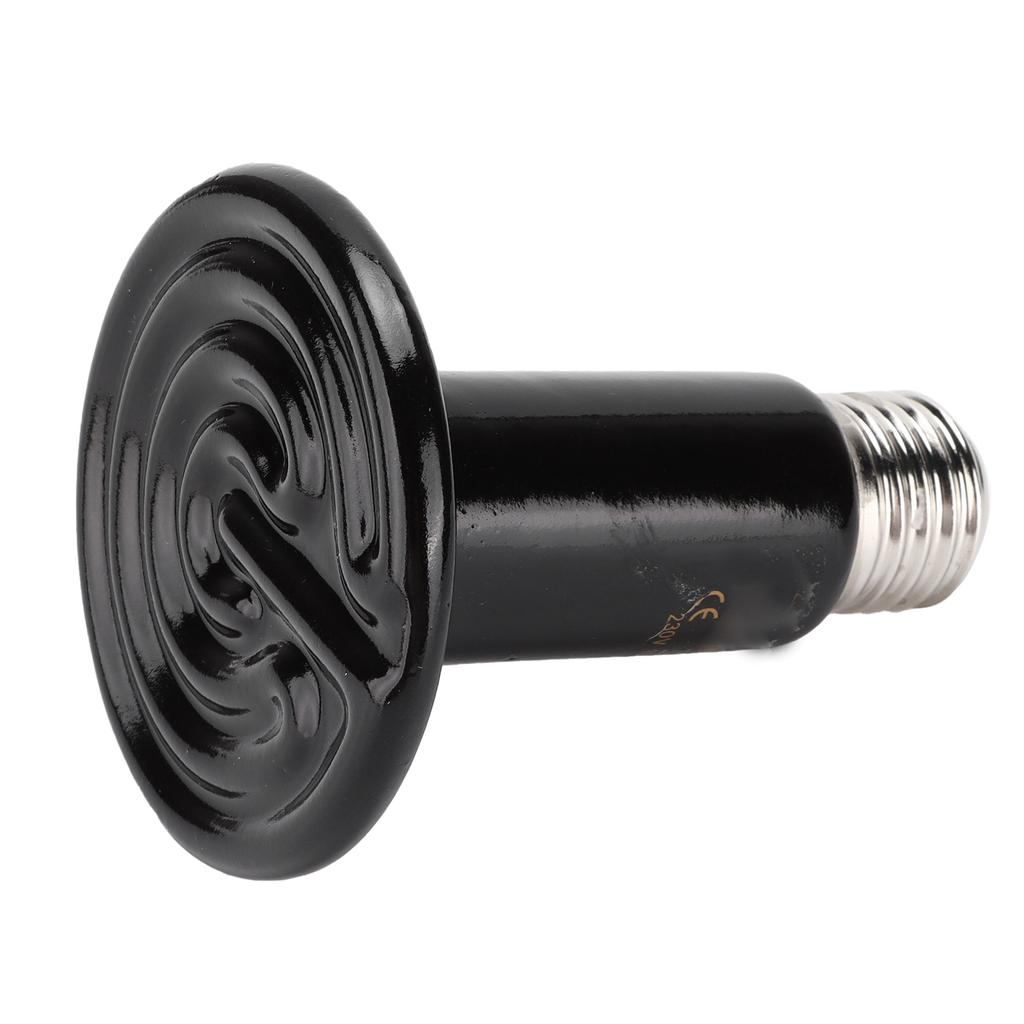 Keramische Reptiel Warmtelamp, 25W, Zwart, E27, Infrarood Verwarming