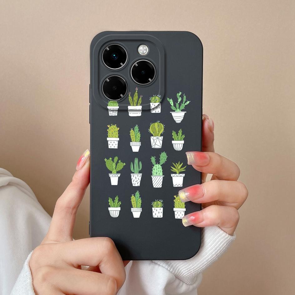 Compatible For Infinix Note 40X Zero 40 Smart 9 Hot 50 50i 50Pro Plus 5G 4G Soft Case Pretty Butterfly Fancy Sunflower Silicone Shockproof For Infinix