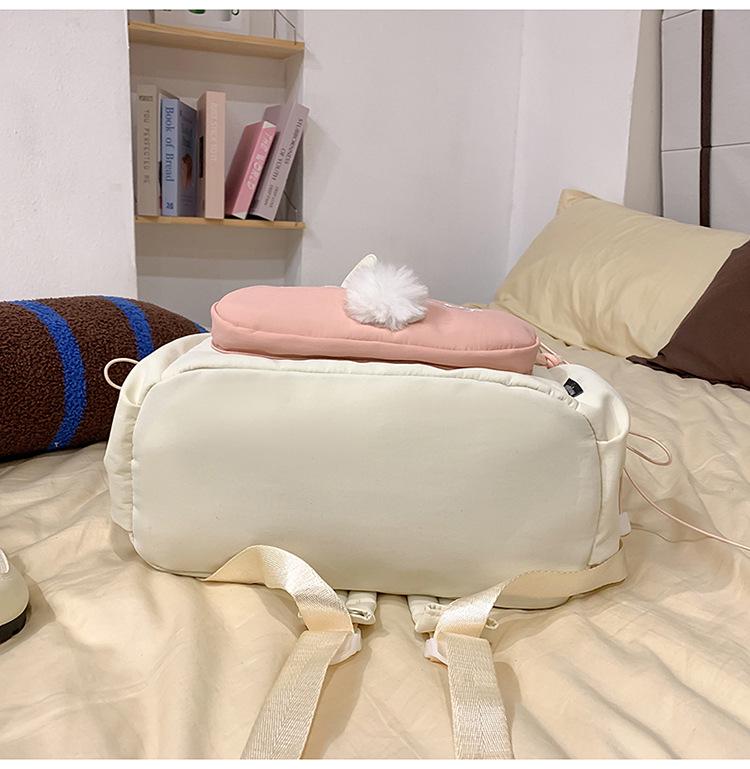 Adorable Large Capacity Rabbit Anime Backpack for High School Girls