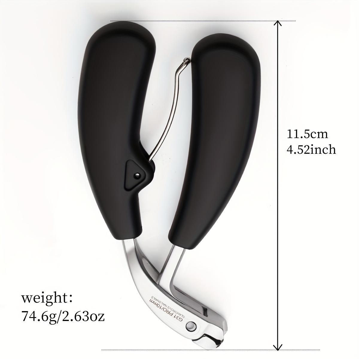 

Curved Nail Clippers with Large Opening Three Times Anti-splash Storage Nail Clippers for The Elderly Thick Toenails Heavy Duty чёрный