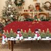 Rustic Christmas Tablecloth New Year 2026 Snowman Table Cover Christmas Party Table Decorations for Home 2026 Xmas Gifts Navidad