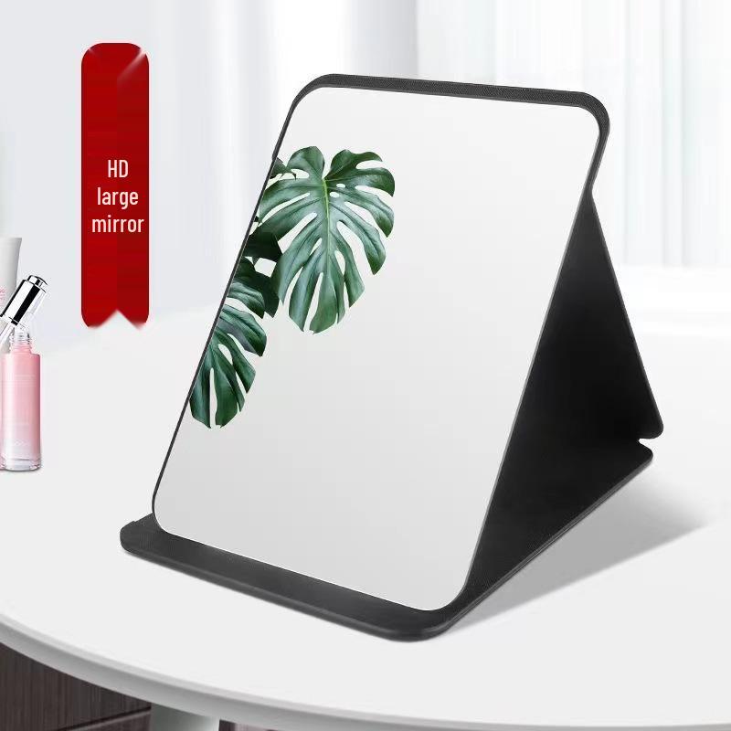 Large Folding Portable Vanity Mirror for Desktop or Dorm