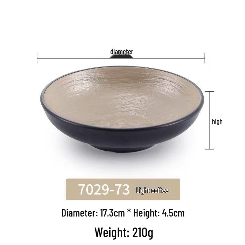 Melamine Japanese Conical Hat Bowl - Large Plastic Soup, Rice, and Noodle Bowl