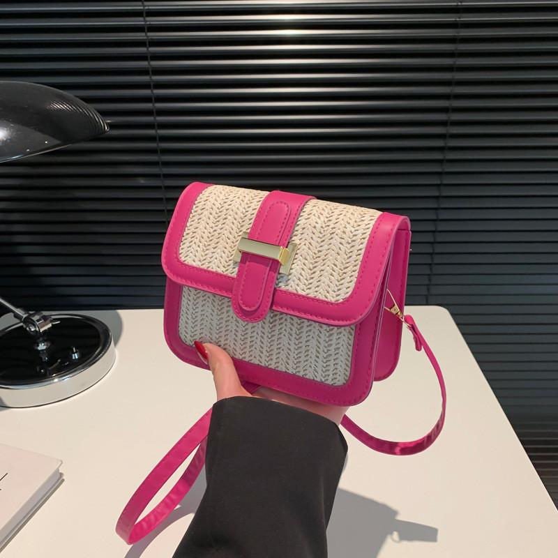 Chic Street Style Pu Shoulder Bag Medium Square Crossbody Bag 2024 Spring Fashion