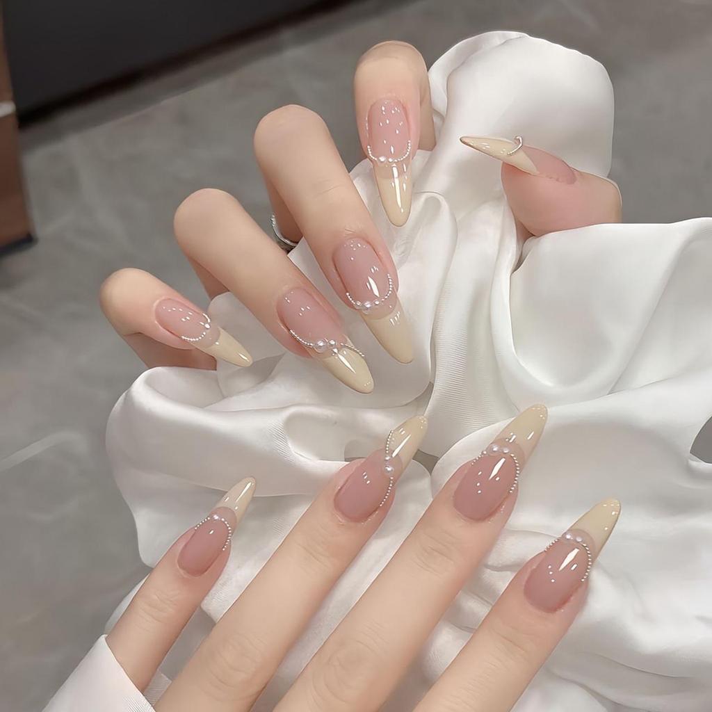 Verlaufende Bernstein-Goldfolie Abnehmbare Nagelsticker - Herbst/Winter-Kollektion