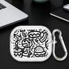Street Graffiti Art Clear Earphone Cases Cover With Hook Case For Samsung Galaxy Buds Live 4Pro 2 2Pro 4 Pro 3Pro 3 FE