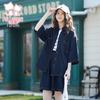FuroMi Girls' Summer Loose Denim Two-Piece Set