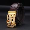 New Men's Belts Fashion Alloy Automatic Buckle Belt Business Casual Belt Genuine Leather Men's Belts Designer Male Waistband