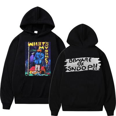 Rappeur Snoop Doggy Dogg Imprimer Sweat À Capuche Unisexe Femmes Taille UE Coton Sweat Unisexe Hip Hop Tendance Sweatshirts Manteau Unisexe Sweats À Capuche De Mode