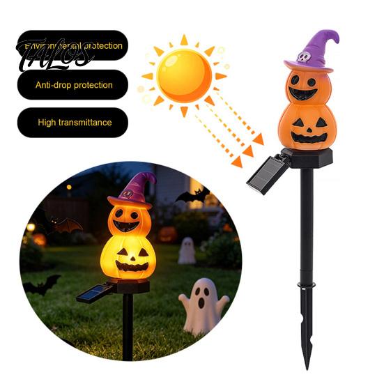 4-in-1 Pumpkin Stake with LED 4Pcs/Set Halloween Solar Ghost Light, Festive Outdoor Lighting Lights, Waterproof Decorative Lamp for Garden Patio