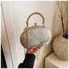 2025 New Heart-Shaped Embroidered Chain Evening Bag - Mini Crossbody & Versatile Cheongsam Handbag for Women