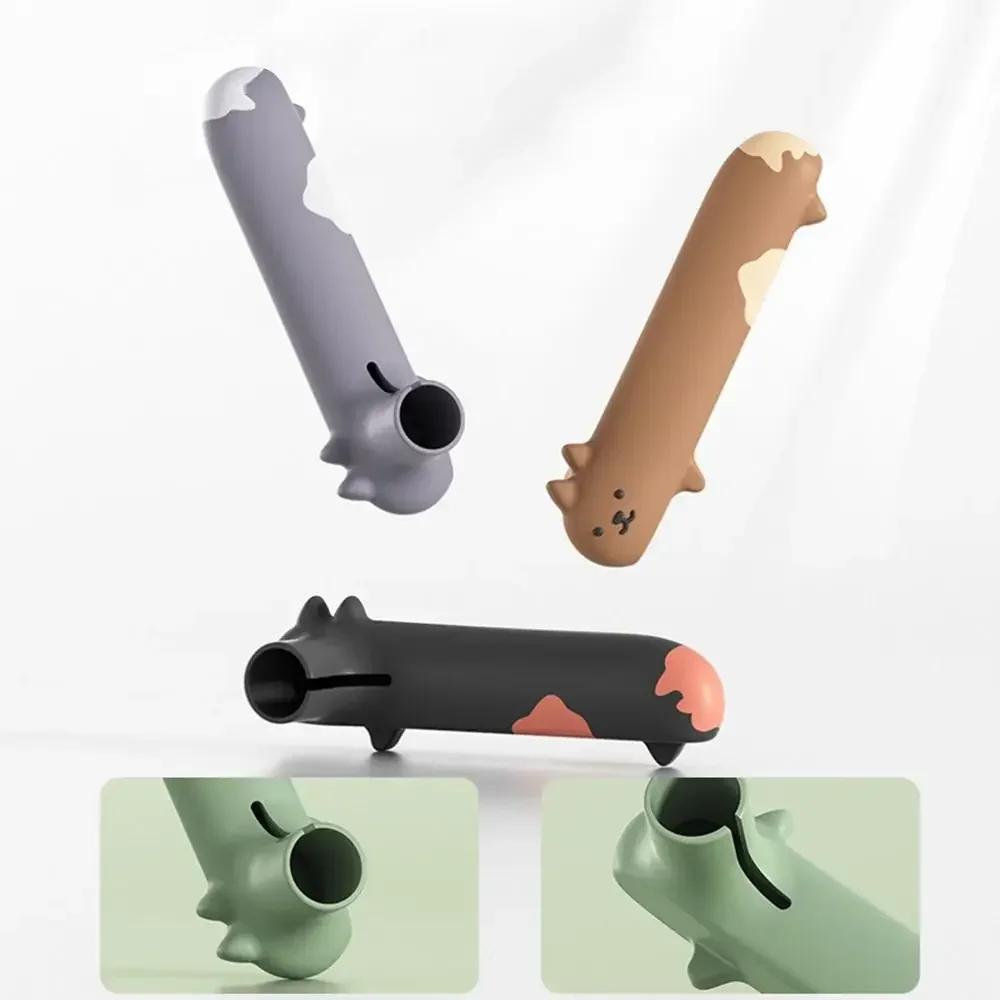 Cute Silicone Door Knob Cover Cat Shape Cold-proof Door Handle Cover Anti-collision Protective Pad Home