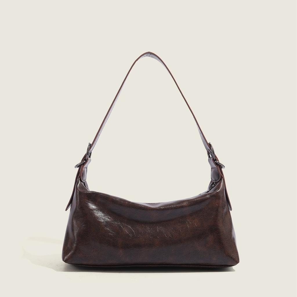 Autumn Winter Vintage Melad Underarm Bag for Women 2025 New Niche Design Fashion Handbag Crossbody Bag for Women