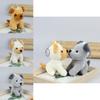 Cute Little Wolfdog Plush Toy Realistic Husky Puppy Stuffed Animal Doll Keychain