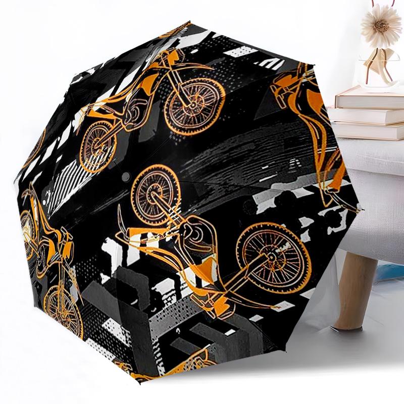 Bowling Strike Action Game Outdoor Automatic Umbrella Retractable Design with 8-Rib Durability Lightweight Perfect Gift for Friends Family