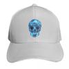 Electric Blue Sugar Skull Baseball Cap Tactical Cap Horse Hat Luxury Cap Hiking Hat Unisex Womens