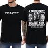 Freedom Charlie Kirk T Shirt Harajuku Aesthetic Letter Print T Shirt for Men Women High Quality Hiphop Cotton Tees Tops Clothes