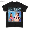 Britney Spears Beautiful Photo Mens Black Tshirt Hipster Cotton Casual Tshirt Men Harajuku Short Sleeve Tops Tee S3XL