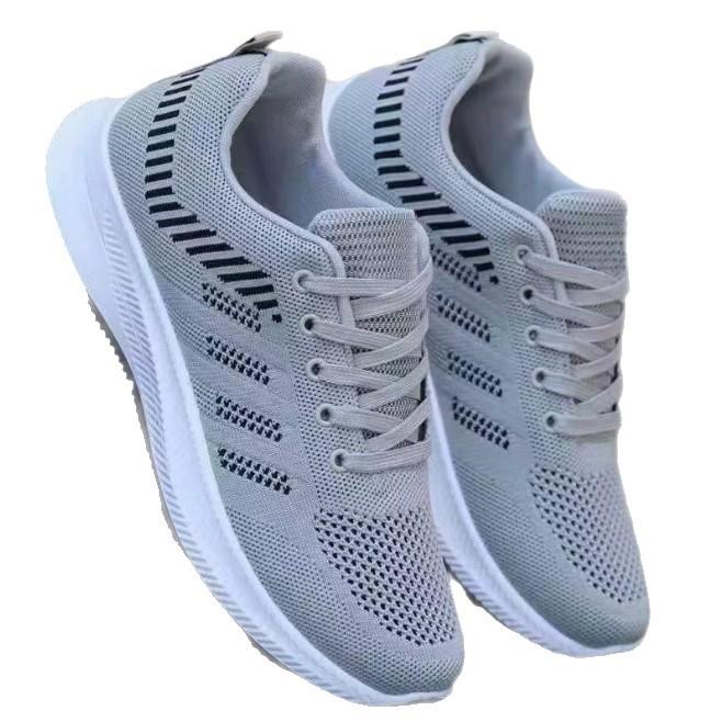 Mesh men's shoes spring and autumn breathable casual shoes low-top trendy versatile sports shoes fashionable flying woven running shoes