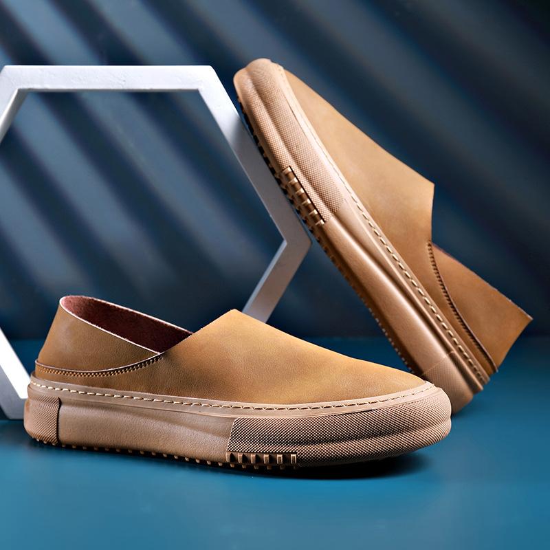 Мода 2024 Весна Осень Кожаные Лоферы Мужская Мода Повседневная Новая Дизайнерская Обувь — фото 8