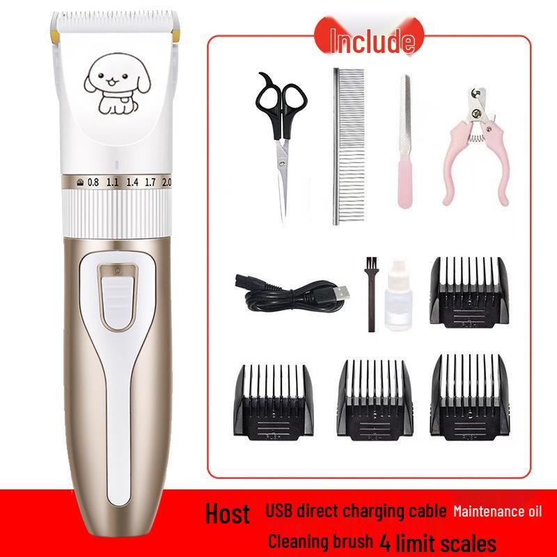 Kuanger Pet Electric Hair Trimmer Set for Dogs & Cats