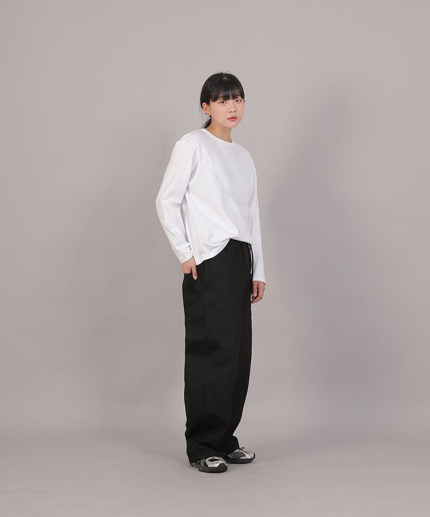 SAINTCREW Core Wide Elastic Waist Pants Mwp-391 Black