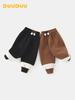 DUUDUU 2025 Korean Style Fleece-Lined Thick Warm Sweatpants for Kids Girls
