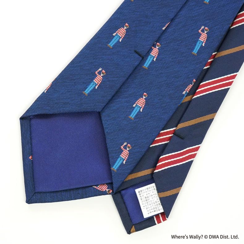 For Search for Wally Necktie UND49163 Navy Blue Search for Wally Party Brand Necktie Character Present [Search Wally]